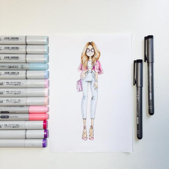 Fashion-иллюстрация маркерами статичная фигура - В_0.jpg